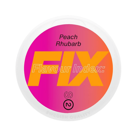 fix peach rhubarb - 5.6mg nicotine pouches
