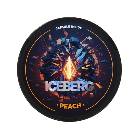 ICEBERG Capsule Peach - 35mg - zesty, bold peach flavour, all-white nicotine pouch by ICEBERG Tobacco Sp. z o.o