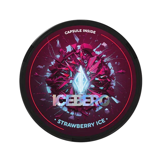 ICEBERG Capsule Strawberry Ice - 35mg - zesty, bold strawberry flavour, all-white nicotine pouch by ICEBERG Tobacco Sp. z o.o