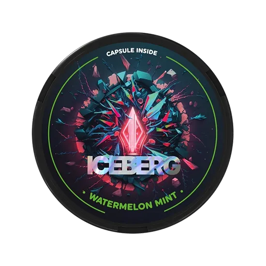 ICEBERG Capsule Watermelon Mint - 35mg - zesty, bold watermelon flavour, all-white nicotine pouch by ICEBERG Tobacco Sp. z o.o