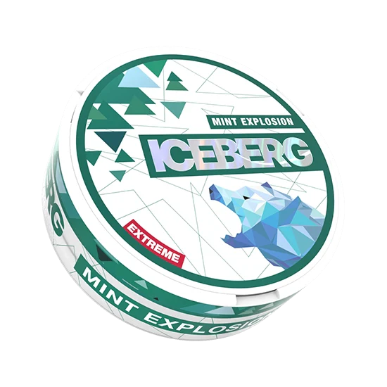 ICEBERG Mint Explosion Extreme - 35mg - zesty, bold mint flavour, all-white nicotine pouch by ICEBERG Tobacco Sp. z o.o
