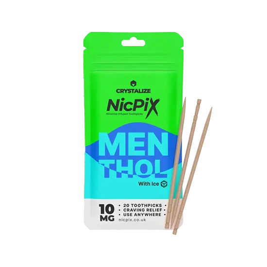 NicPix Menthol - cool menthol flavour, crystalised nicotine toothpicks by Drip Hacks
