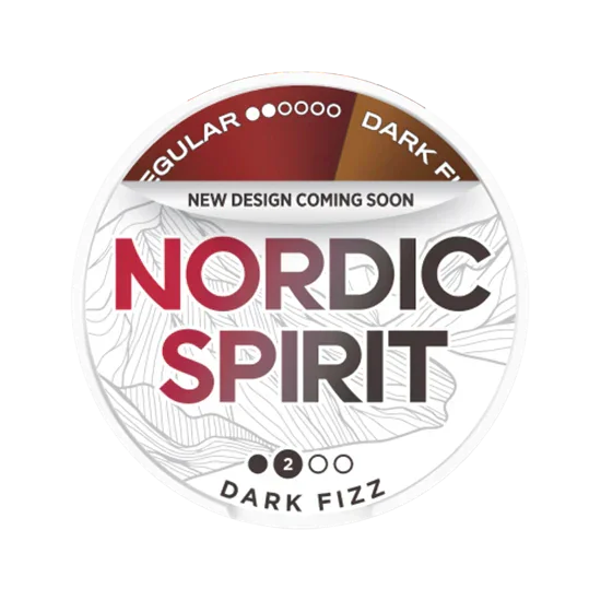 NORDIC SPIRIT Dark Fizz Regular - fizzy flavour, all-white nicotine pouch by JTI