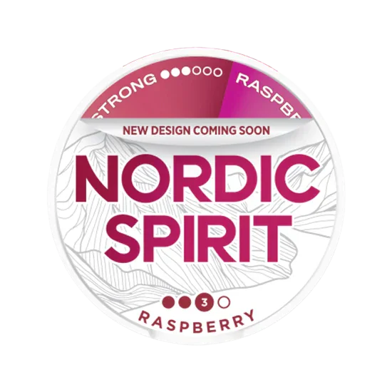 nordic spirit raspberry strong - 14 mg nicotine pouches