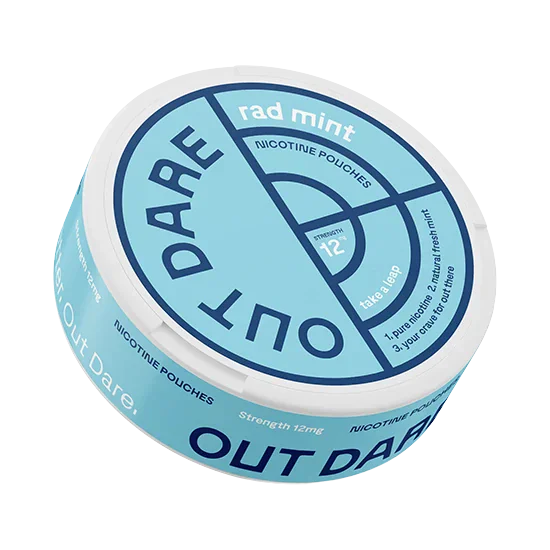 OUTDARE Rad Mint - 12mg - zesty, bold mint flavour, all-white nicotine pouch by OutDare LLC