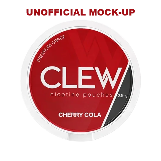 CLEW Cherry Cola - 2.5mg - playful, tangy, fizzy cherry, cola all-white nicotine pouch by Nevcore Innovations Inc