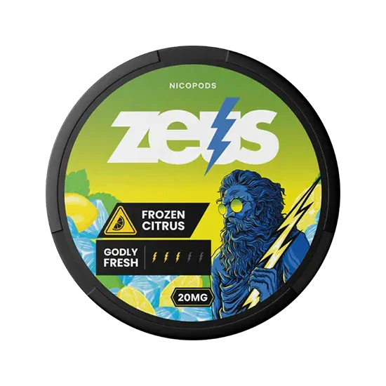 ZEUS Frozen Citrus - 10mg - zesty, bold citrus flavour, all-white nicotine pouch by NicoTech OU