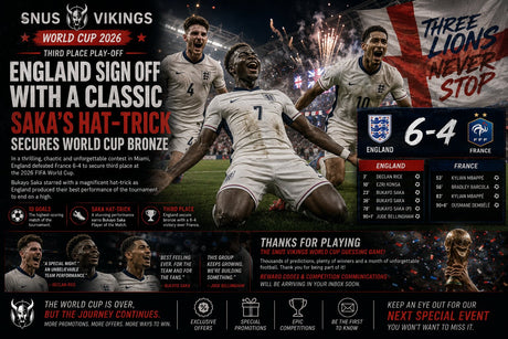 England Sign Off with a Classic as Saka's Hat-Trick Secures World Cup Bronze