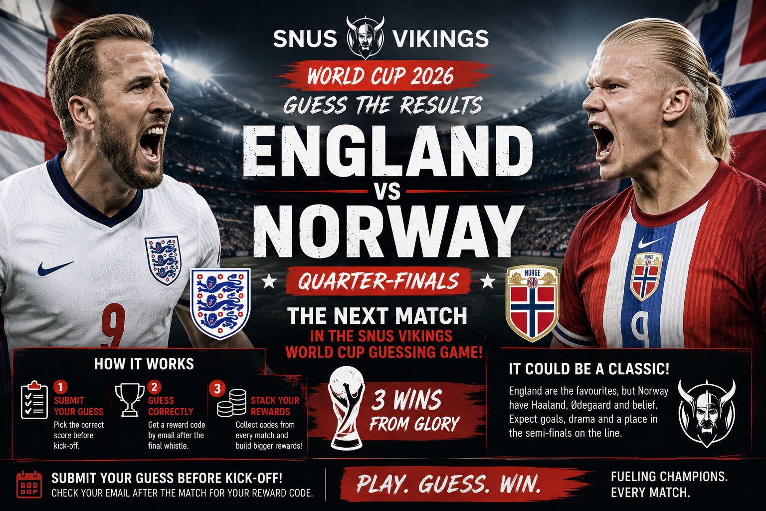 Quarter Finals and Here Come The Vikings