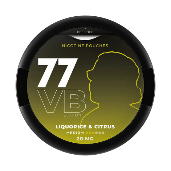 77 Liquorice & Citrus Nicotine Pouches | 10mg Strength | Valtteri Bottas Edition