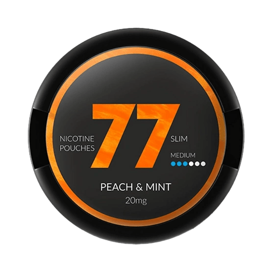 77 peach mint - 20mg/g nicotine pouches