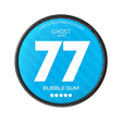 77 GHOST mini Bubble Gum - 20mg - fresh Bubblegum flavour, all-white nicotine pouch by Luna Corporate