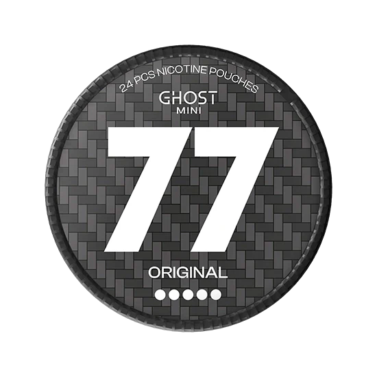 77 GHOST mini Original - 20mg - vibrant Mint flavour, all-white nicotine pouch by Luna Corporate