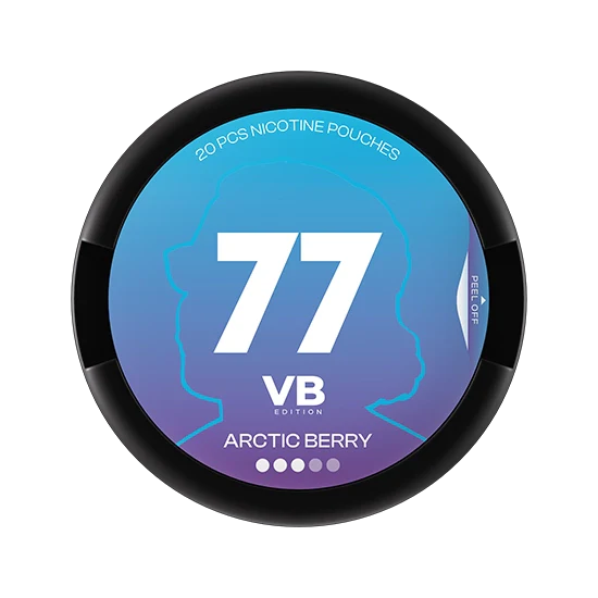 77 VB Edition Arctic Mint - 10.4mg - smooth Mint flavour, all-white nicotine pouch by Luna Corporate