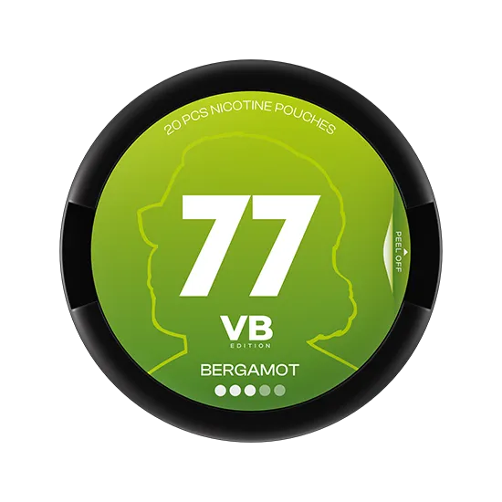 77 VB Edition Bergamot - 10.4mg - tingling Bergamot flavour, all-white nicotine pouch by Luna Corporate