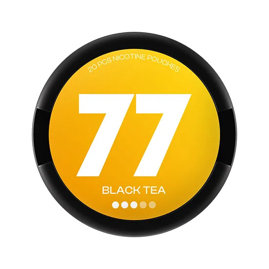 77 Black Tea - 10.4mg - aromatic Black Tea flavour, all-white nicotine pouch by Luna Corporate