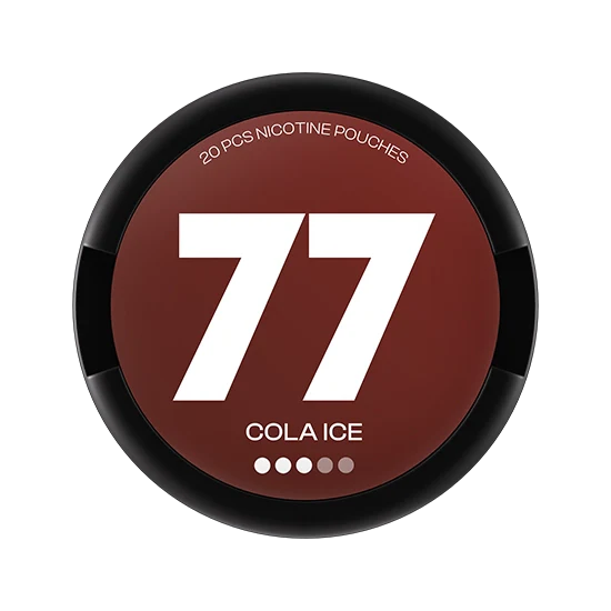77 Cola Ice - 10.4mg - intense Cola flavour, all-white nicotine pouch by Luna Corporate