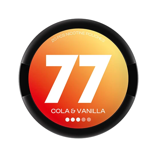 77 Cola & Vanilla - 10.4mg - refined Cola, Vanilla flavour, all-white nicotine pouch by Luna Corporate