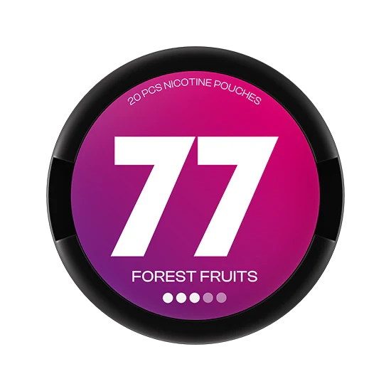 77 Forest Fruits - 10.4mg - fruity Forest Fruit flavour, all-white nicotine pouch by Luna Corporate