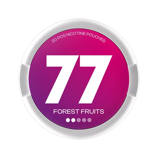 77 Forest Fruits - 5.2mg - bright Forest Fruit flavour, all-white nicotine pouch by Luna Corporate