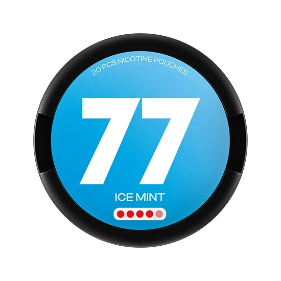 77 Ice Mint - 15.6mg - zesty Mint flavour, all-white nicotine pouch by Luna Corporate