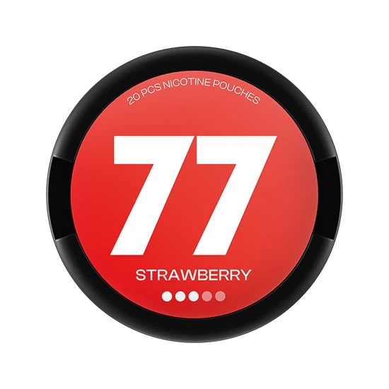 77 Strawberry - 10.4mg - cool Strawberry flavour, all-white nicotine pouch by Luna Corporate