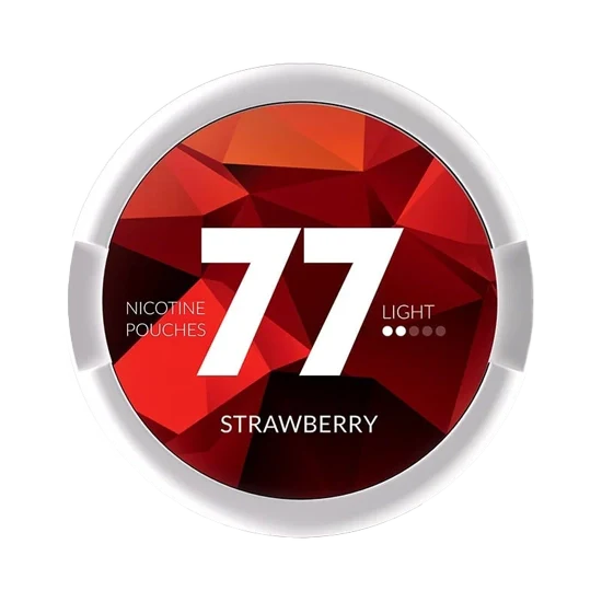 77 strawberry light - 5.2 mg nicotine pouches
