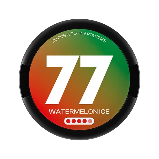 77 Watermelon Ice - 15.6mg - fruity Watermelon flavour, all-white nicotine pouch by Luna Corporate