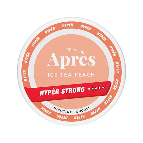 Apres Ice Tea Peach - Hyper Strong Ice Tea Peach slim pouches