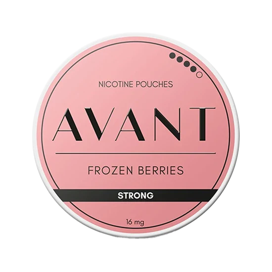 avant frozen berries strong nicotine pouches