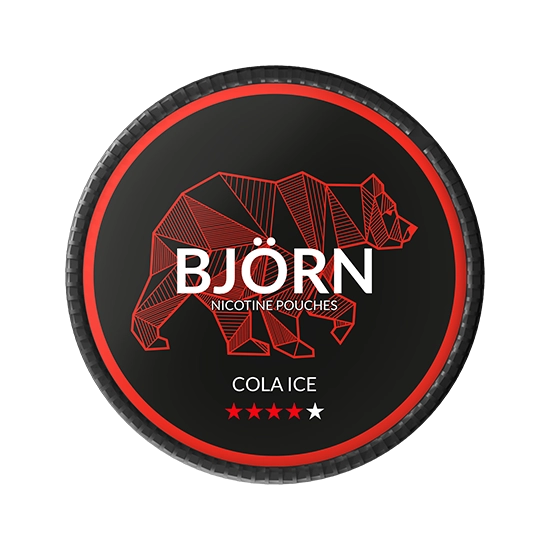 BJORN Cola Ice - 19.5mg - vibrant Cola flavour, all-white nicotine pouch by Luna Corporate