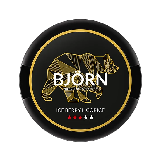 BJORN Ice Berry Licorice - 9.1mg - icy Berry, Licorice flavour, all-white nicotine pouch by Luna Corporate