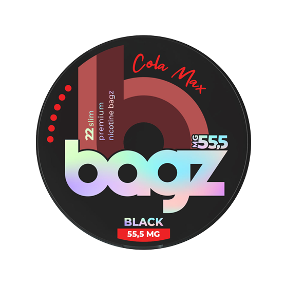 BAGZ Cola Max Black 55.5mg