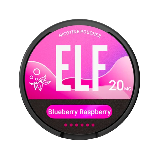 ELF Blueberry Raspberry - 20mg Nicotine Pouches | All White