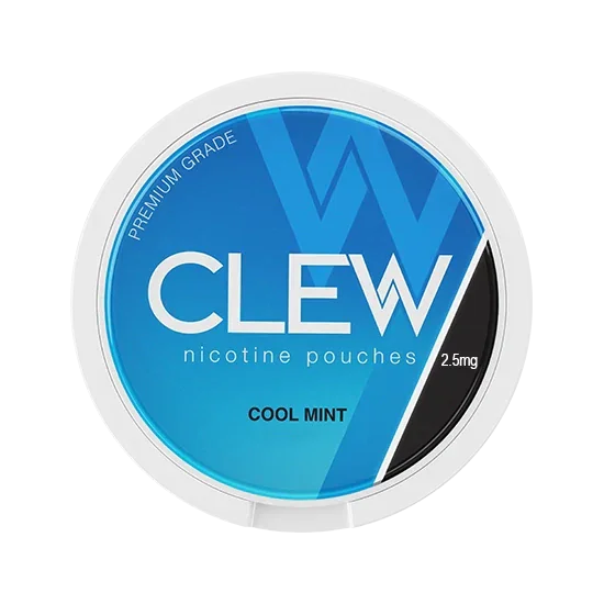 CLEW Cool Mint - 2.5mg - icy, cool, bright cool mint all-white nicotine pouch by Nevcore Innovations Inc