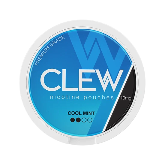 CLEW Cool Mint - 10mg - clean, icy, refreshing cool mint all-white nicotine pouch by Nevcore Innovations Inc