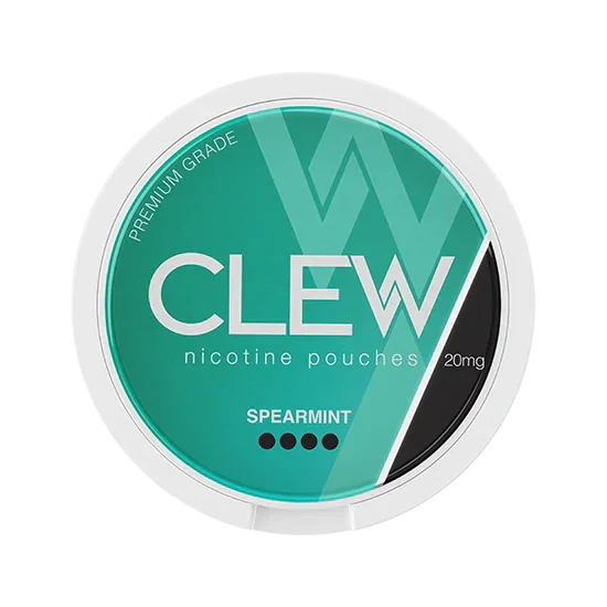 CLEW Spearmint - 20mg Nicotine Pouches | All White
