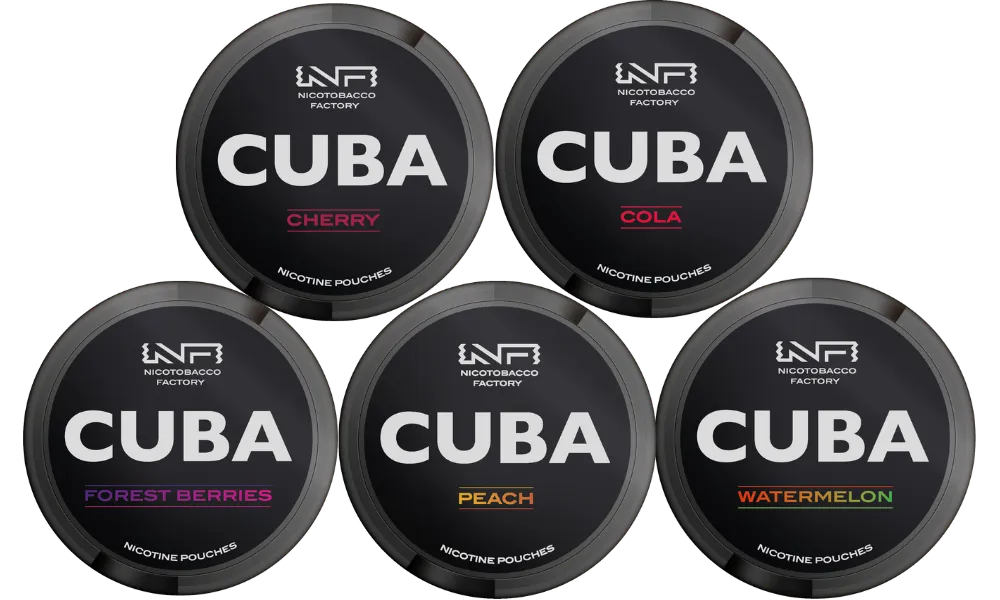 cuba black nicotine pouches bundle