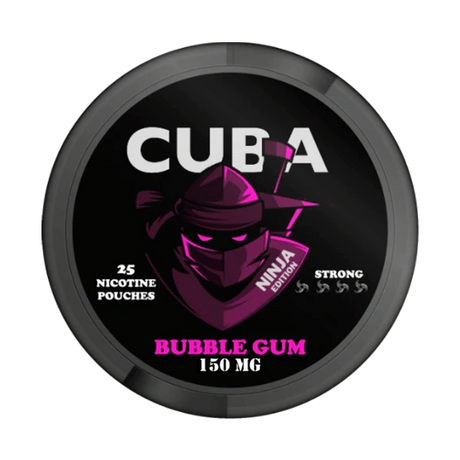 cuba bubblegum - 150mg nicotine pouches