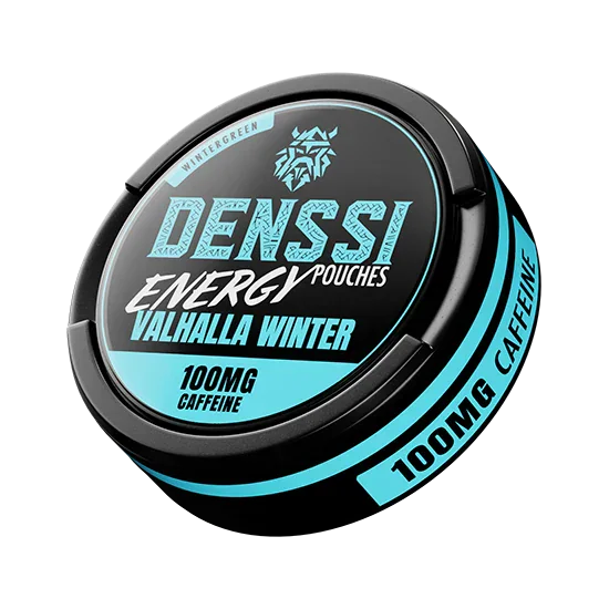 DENSSI Valhalla Winter (100mg Caffeine) Winter Green slim pouches can