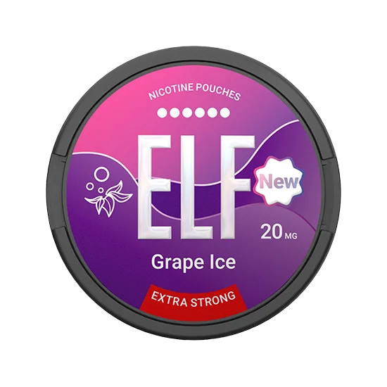 ELF Grape Ice Extra Strong 20MG Grape Ice nicotine pouches