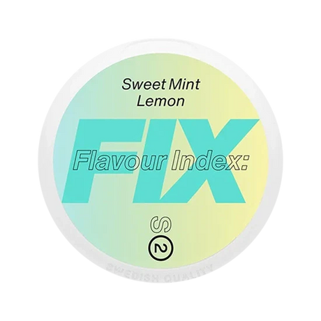 fix sweet mint lemon nicotine pouches