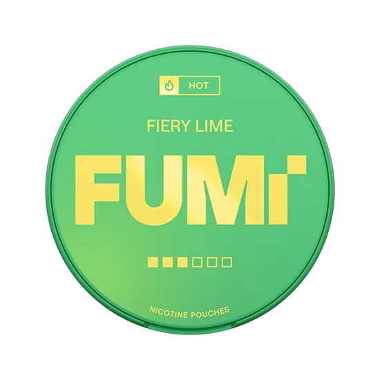 FUMI Fiery Lime Strong lime flavour slim nicotine pouches