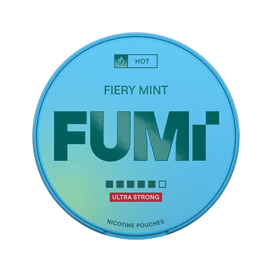 FUMI Fiery Mint Ultra Strong mint flavour slim nicotine pouches