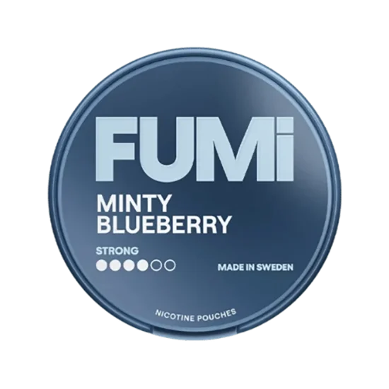 FUMI Minty Blueberry Strong Blueberry, Mint slim nicotine pouches