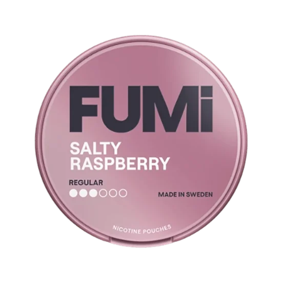 FUMI Salty Raspberry Regular Raspberry slim nicotine pouches