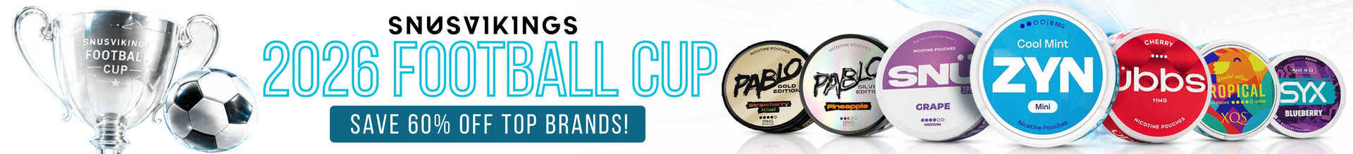 snus vikings 2026 football cup banner