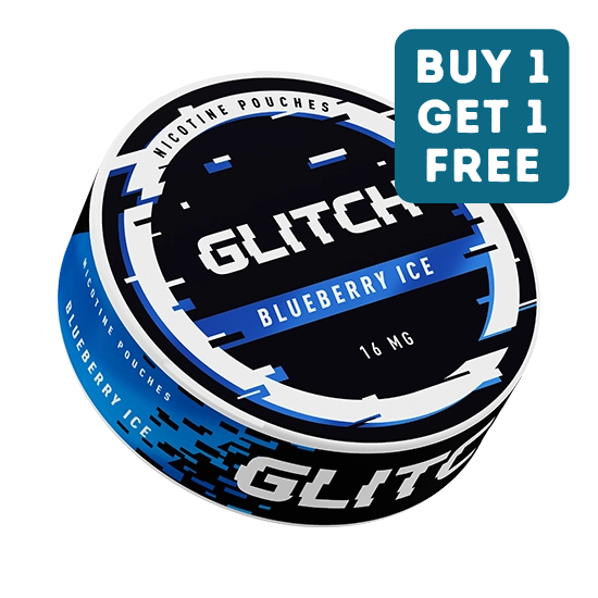 glitch blueberry ice 16mg nicotine pouches