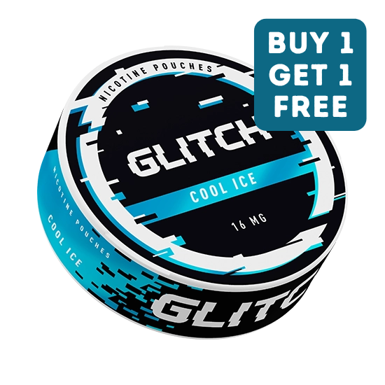 glitch cool ice 16mg nicotine pouches