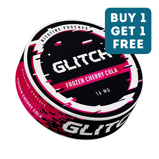 glitch frozen cherry cola 16mg nicotine pouches